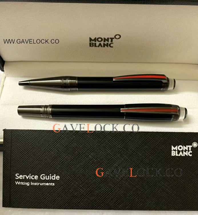 Clone Montblanc Rollelrball&Ballpoint Ultrablack Precious Resin